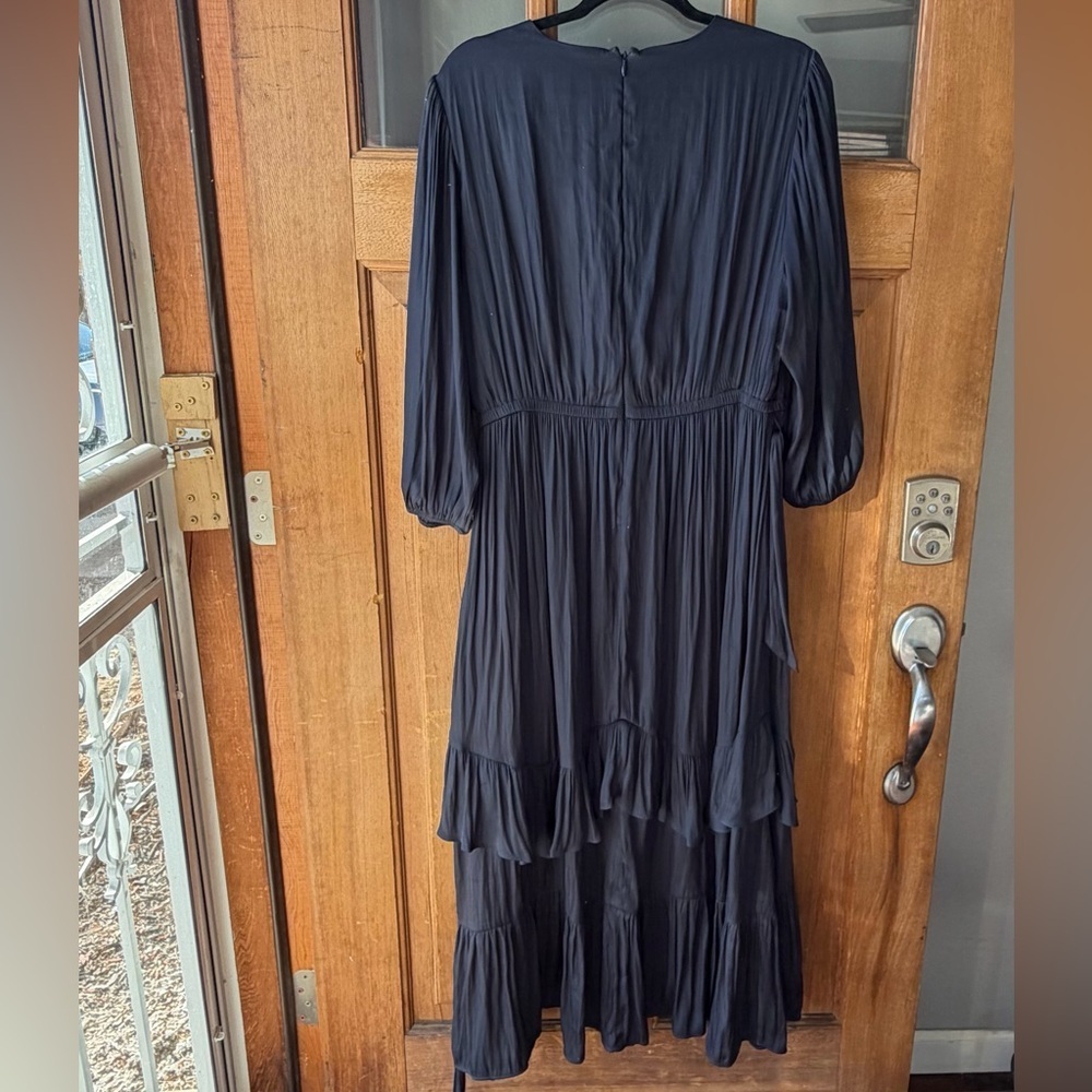 Lane Bryant Charcoal/Blue Long Sleeve Dress - Picture 5 of 5